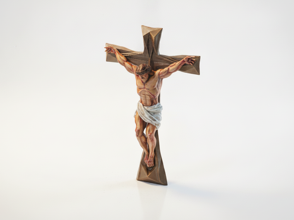 Christ Crucifix Religious Statue 3D Printable
