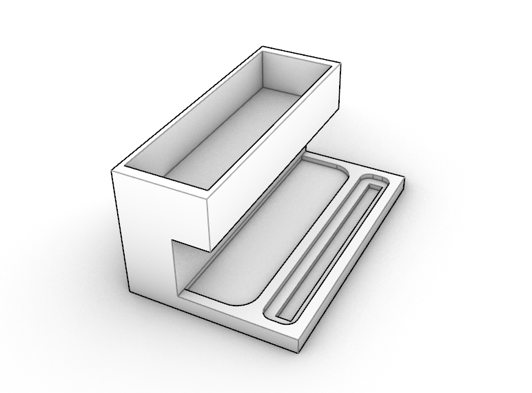 Velvet desk 3D model