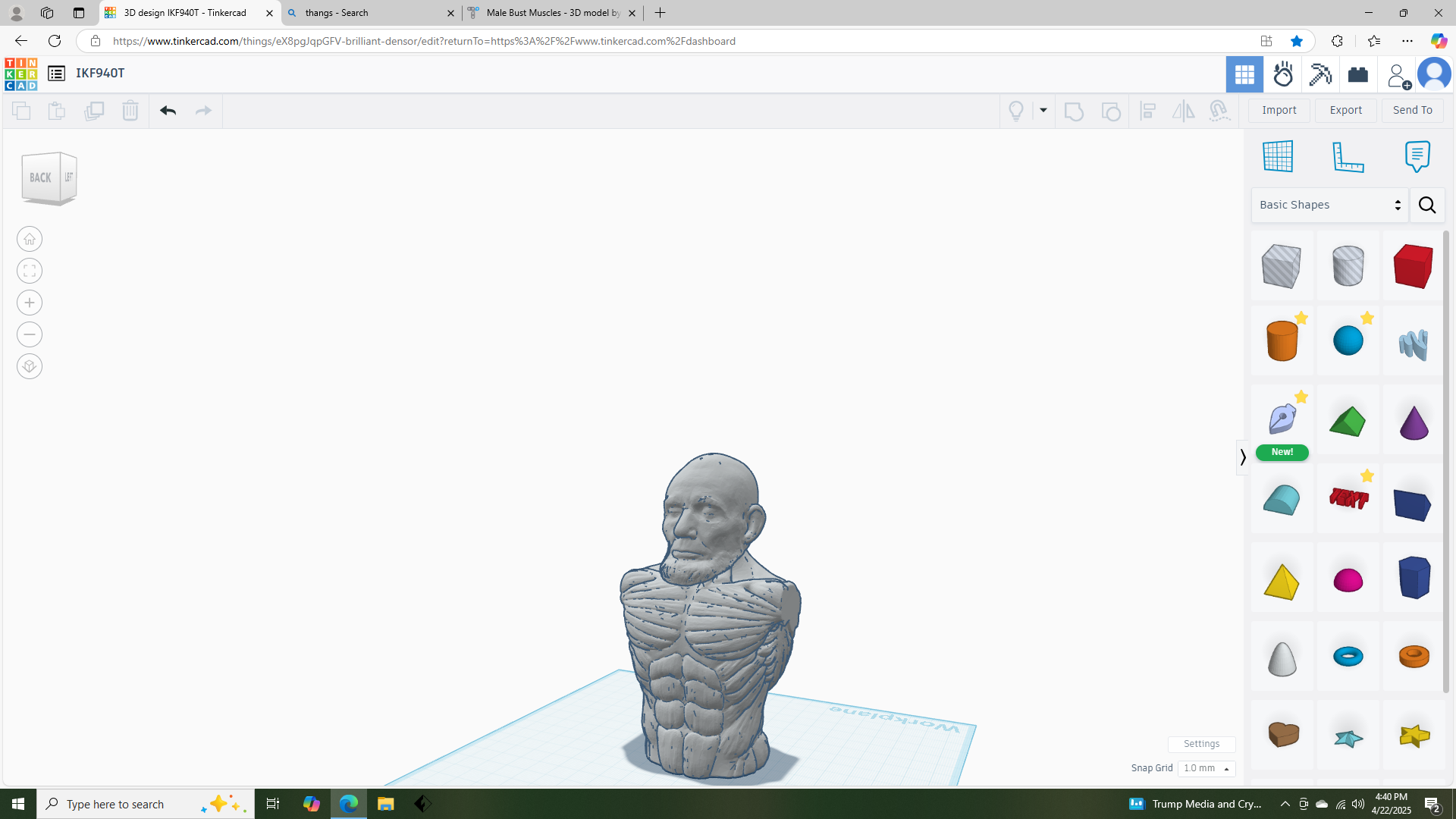shredded Aberham Lincoln bust