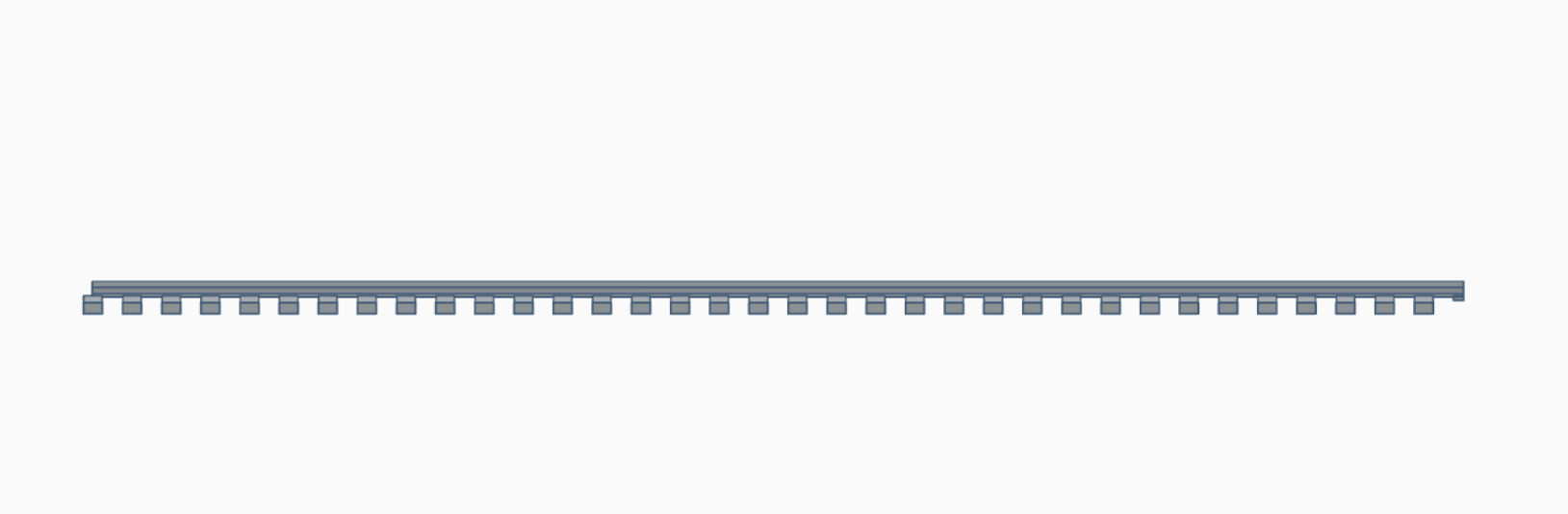 Ho scale track (code 83) Straight — miniatura 3