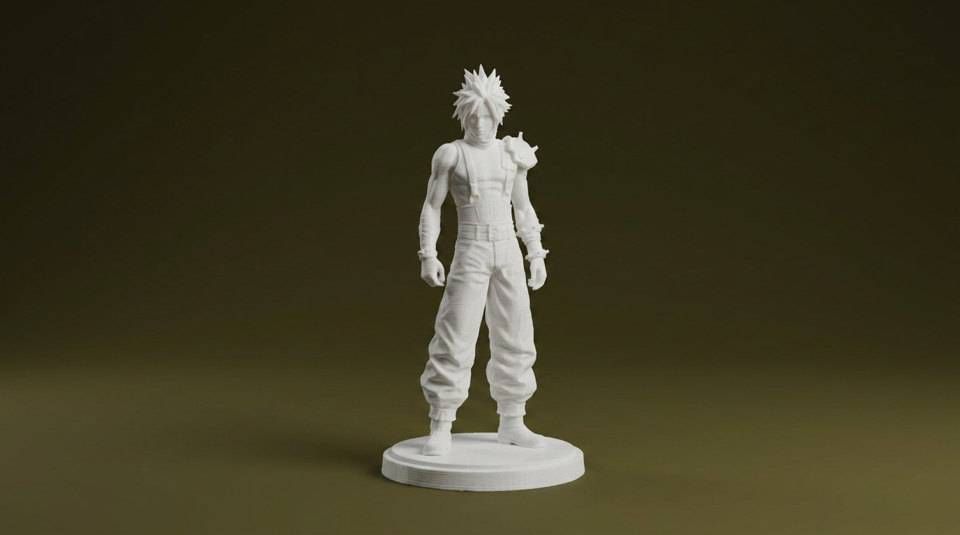 Cloud Strife Final Fantasy VII 3D Model