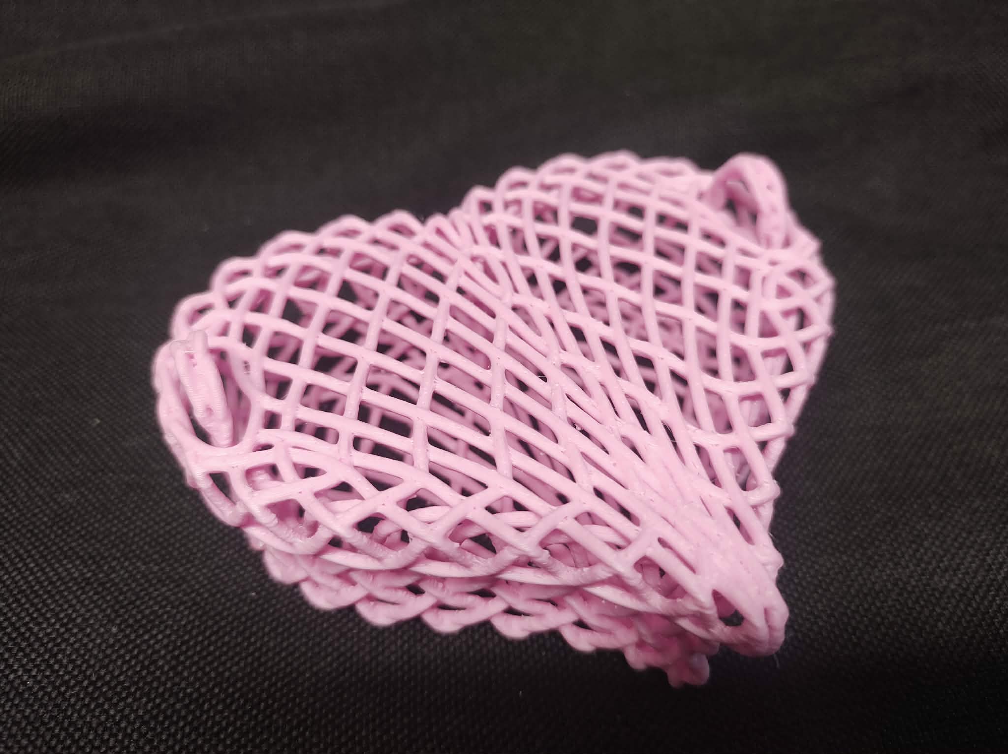 Valentine Heart Woven Basket with Handles and Lid