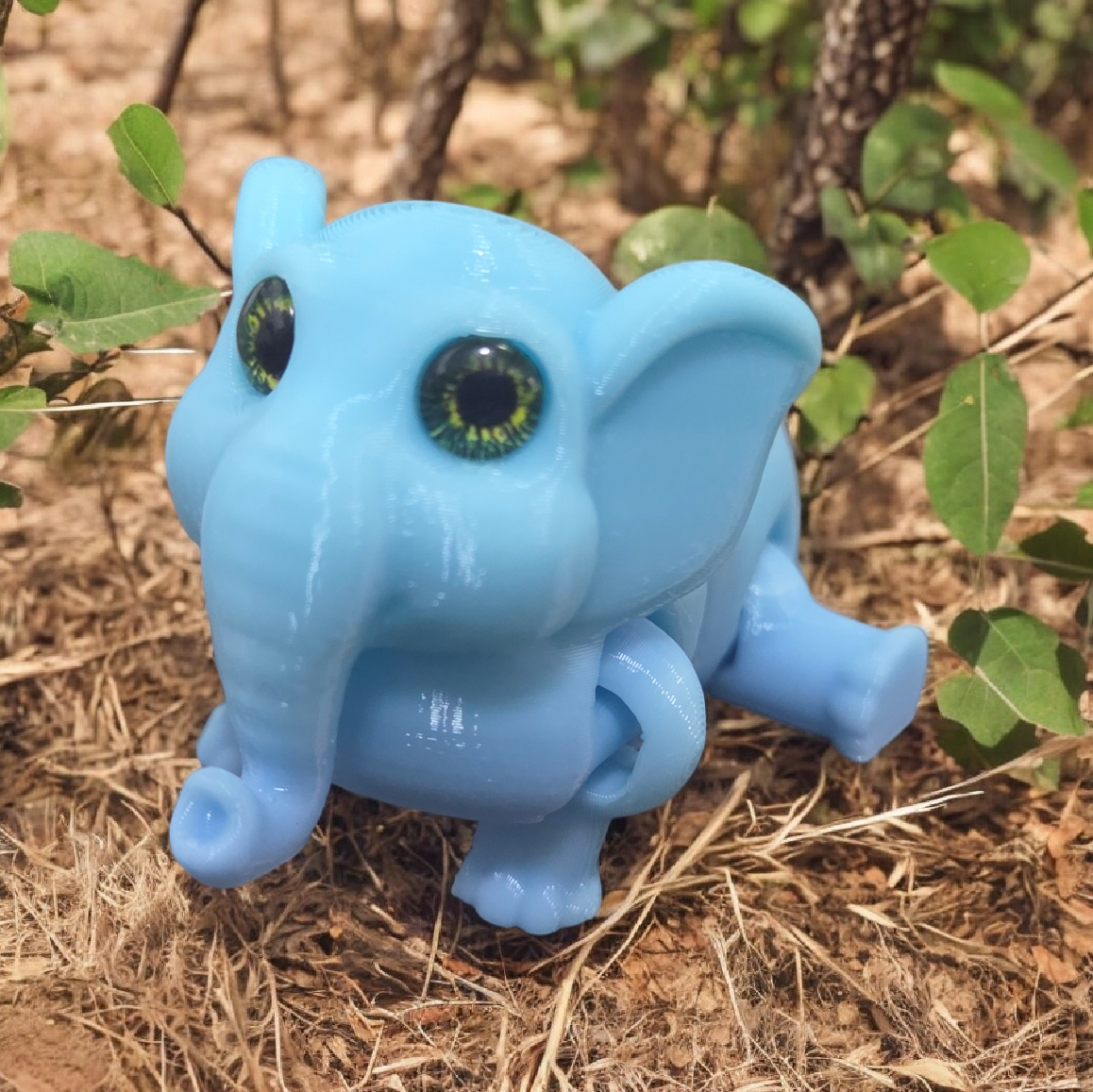 Articulated Elephant - 6mm glass eye compatible