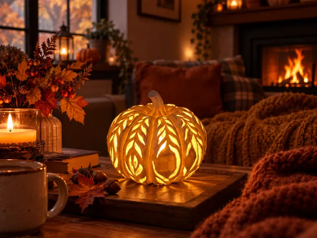 Tea Light Pumpkin Lantern