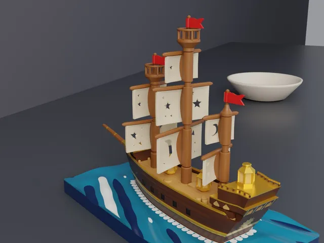 Galleon Hull with Castles - Tall Ship Display Model (Free Hull)