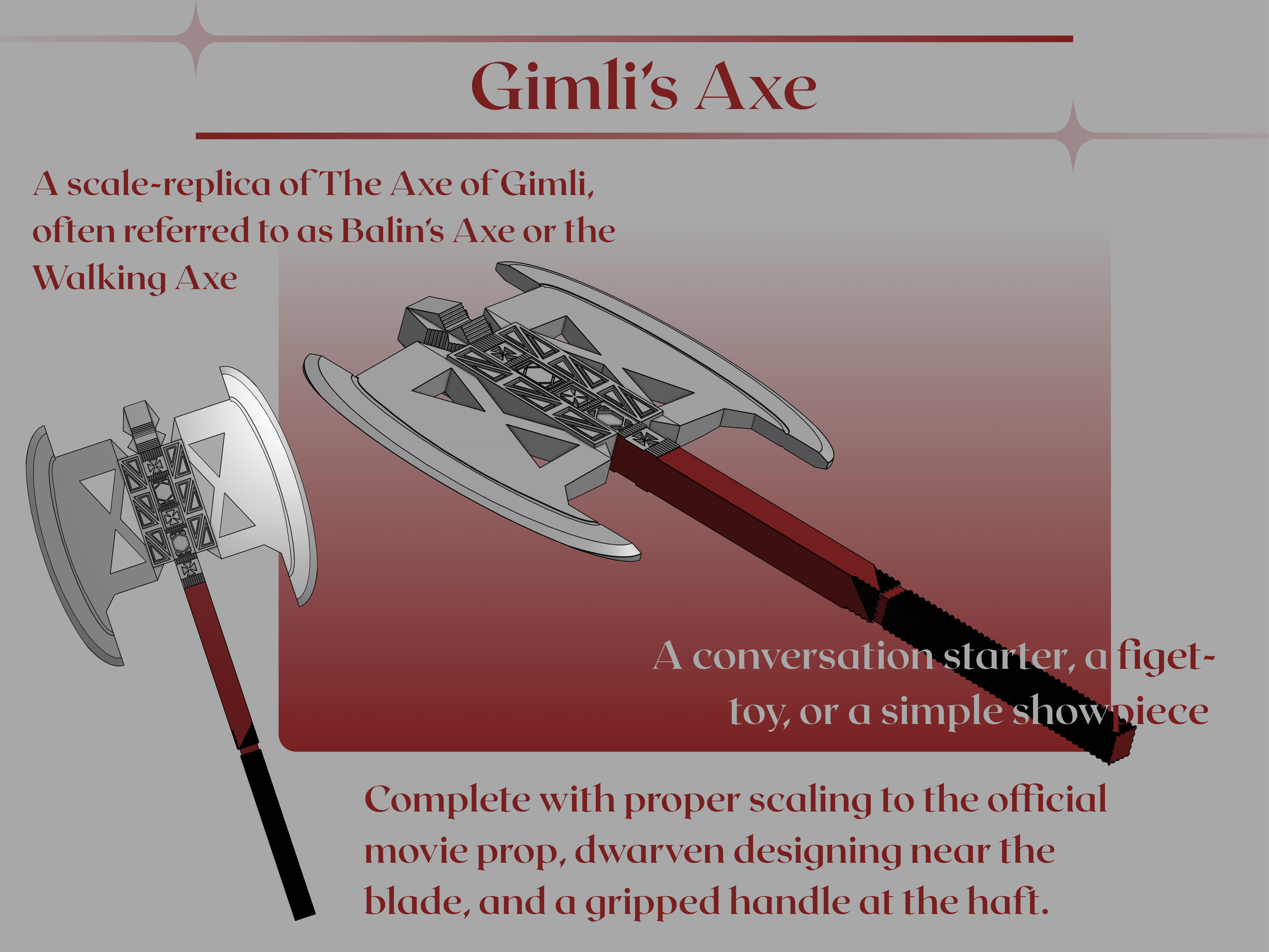 Gimli's Axe: From the Lord of The Rings