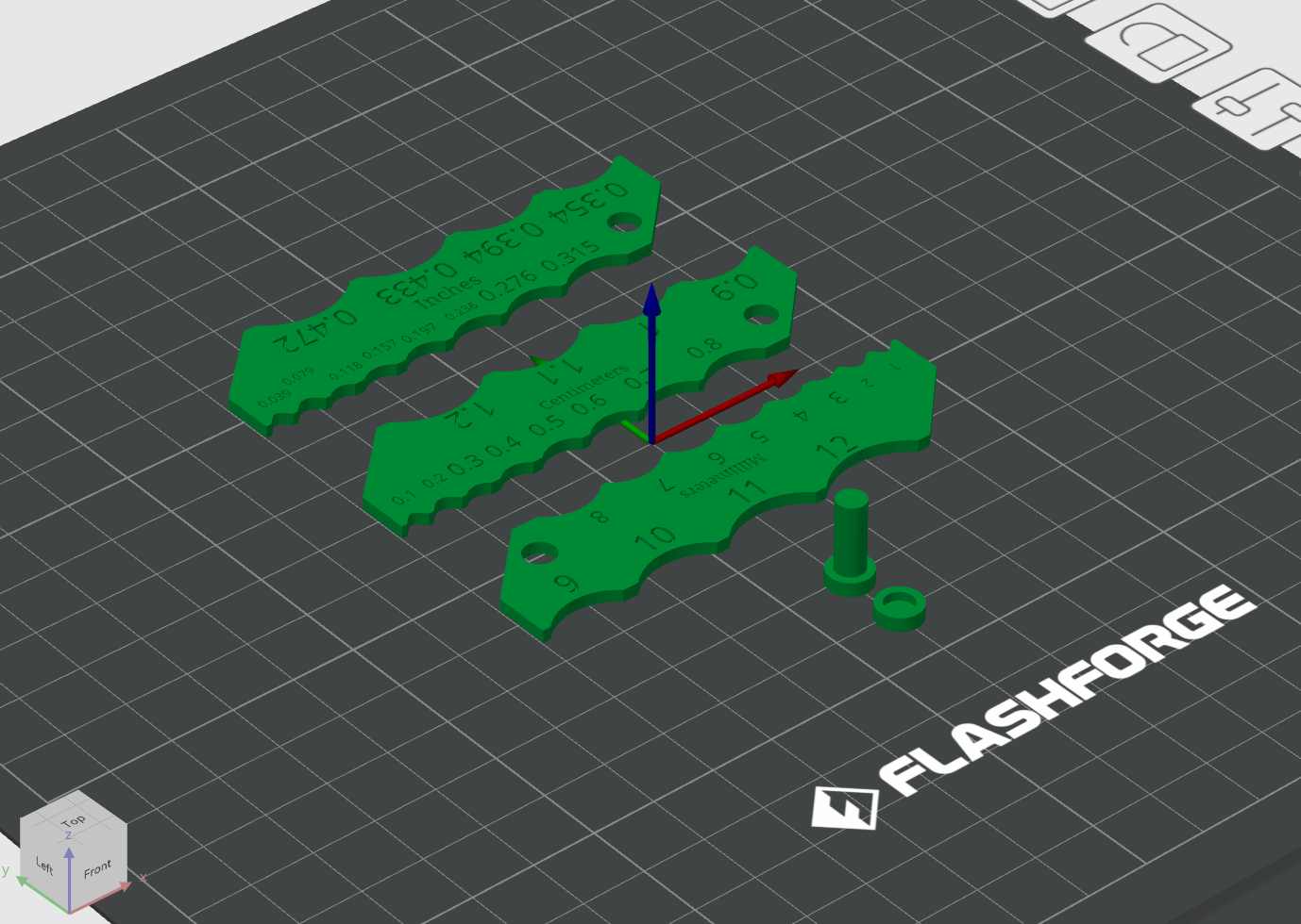 Fillet Gauge Printer number Test