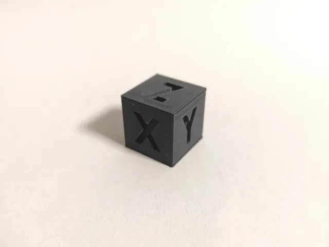 Precision XYZ Calibration Cube 10mm – High-Accuracy Printer Test Block