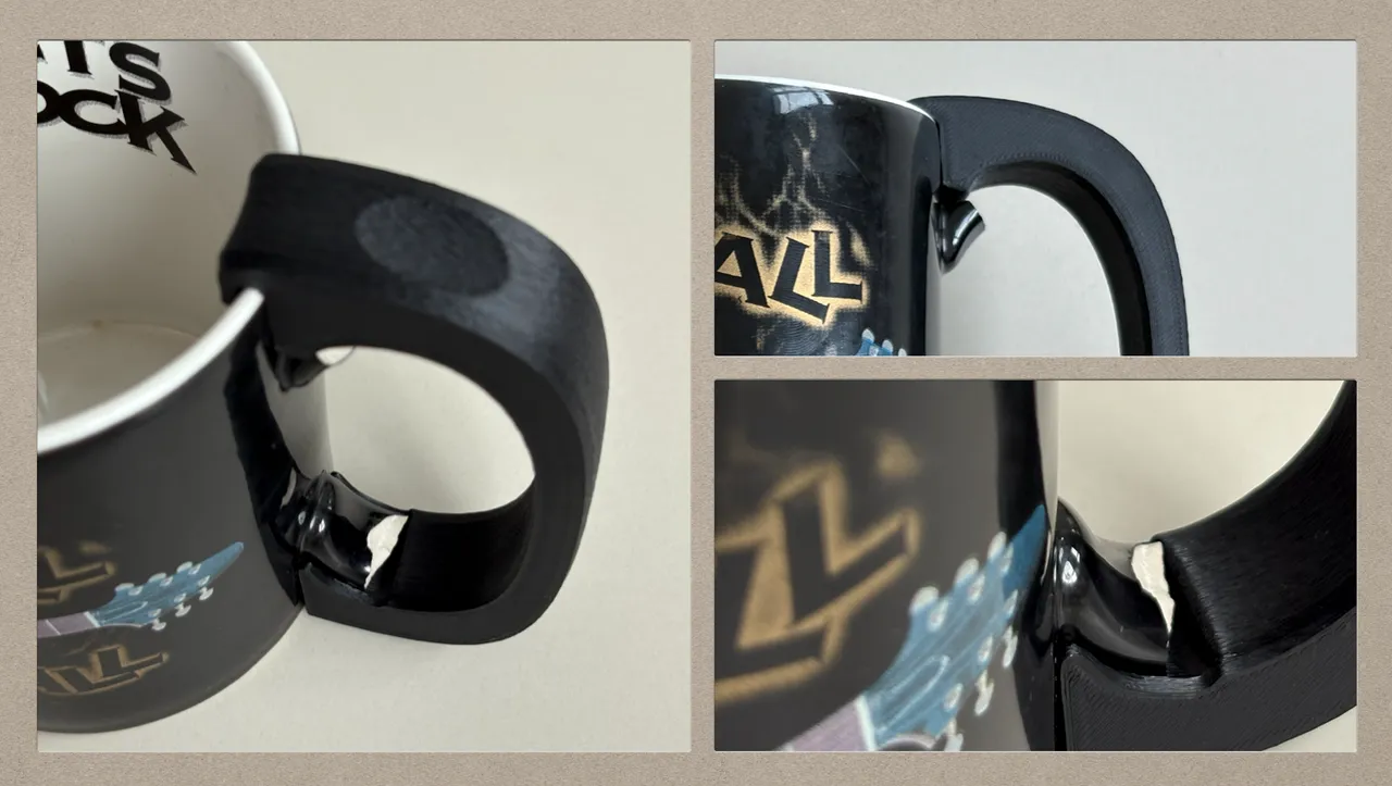 Mug Handle Replacement/Repair (easy single-piece print) by kraavs |  Download free STL model | Printables.com