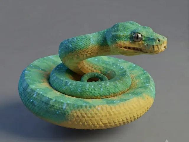 Low Poly Snake
