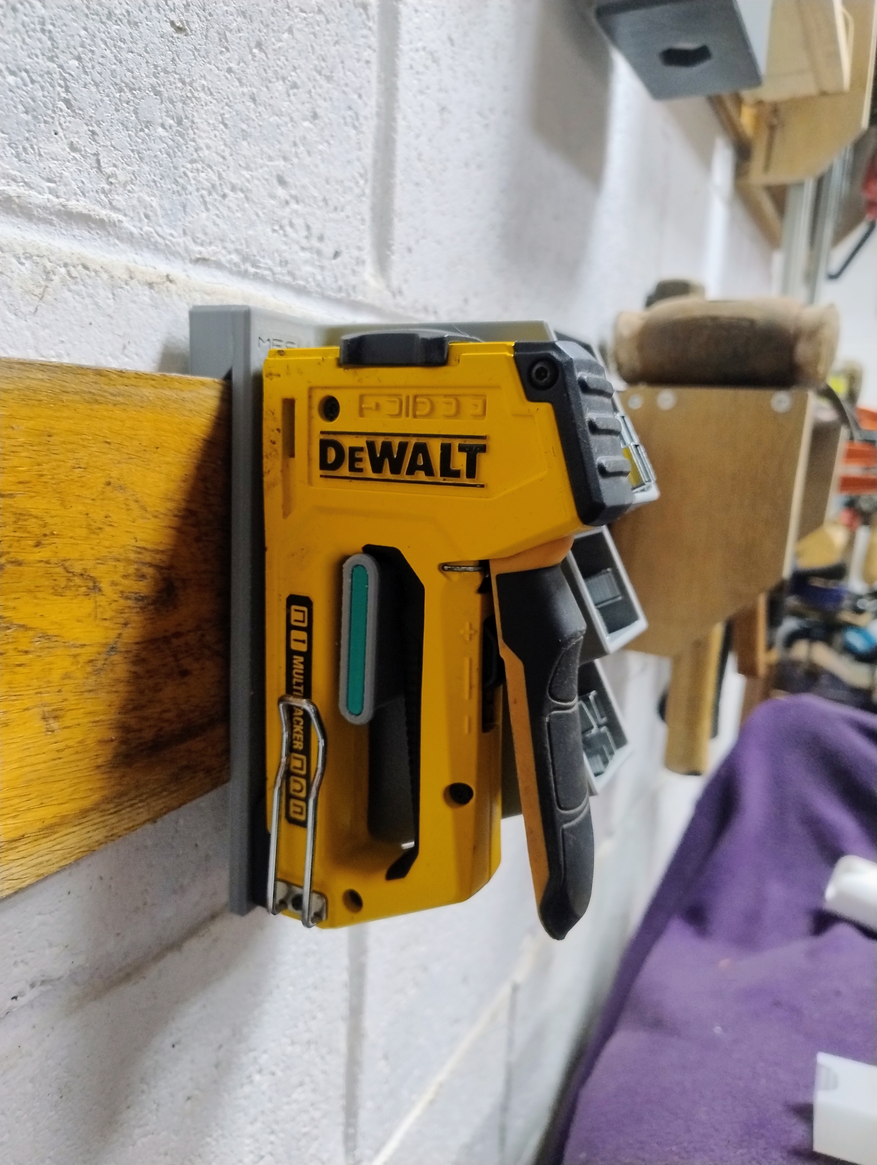 Staple Gun Holder for French Cleat