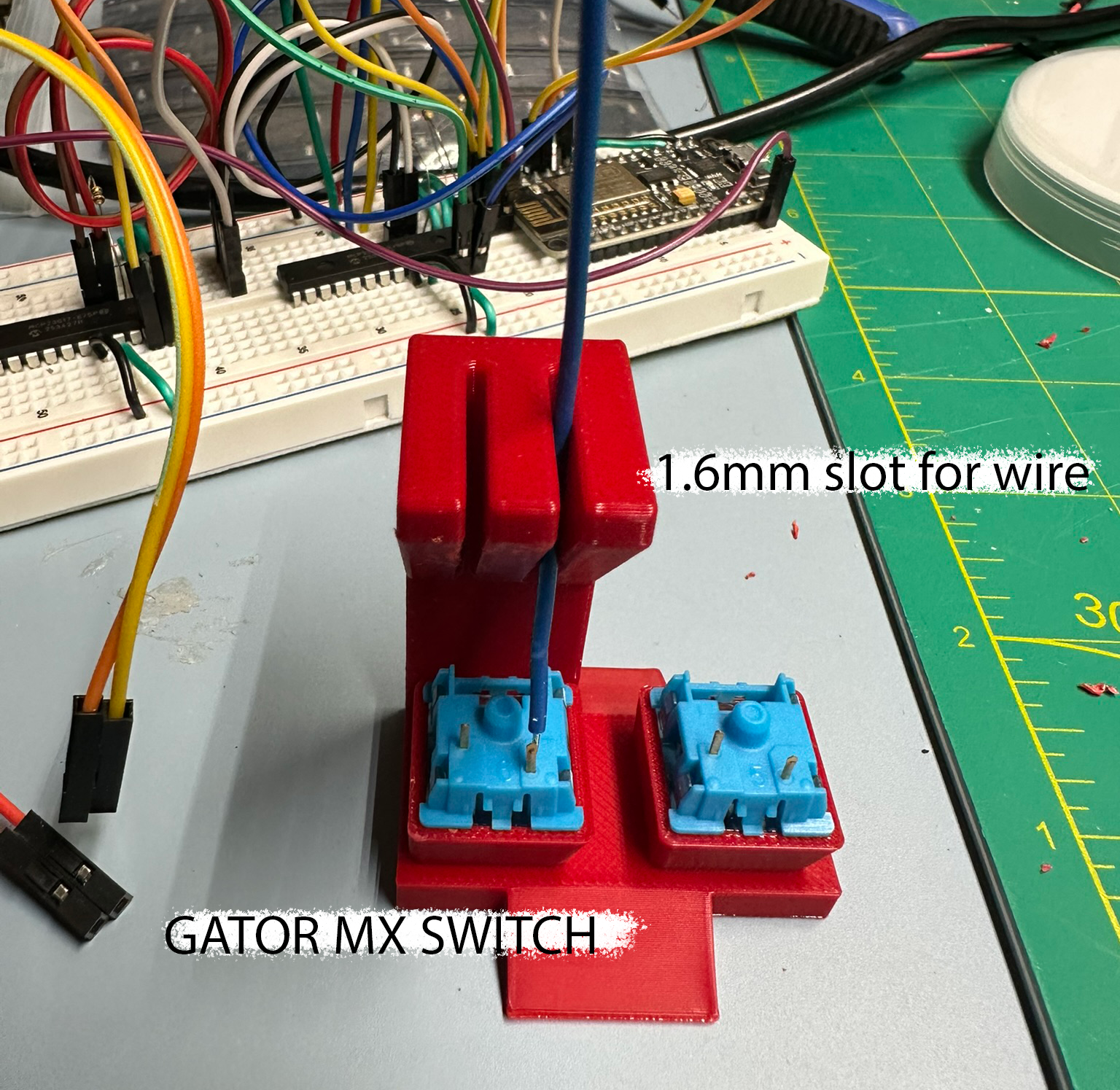 Improved MX Switch Soldering Jig