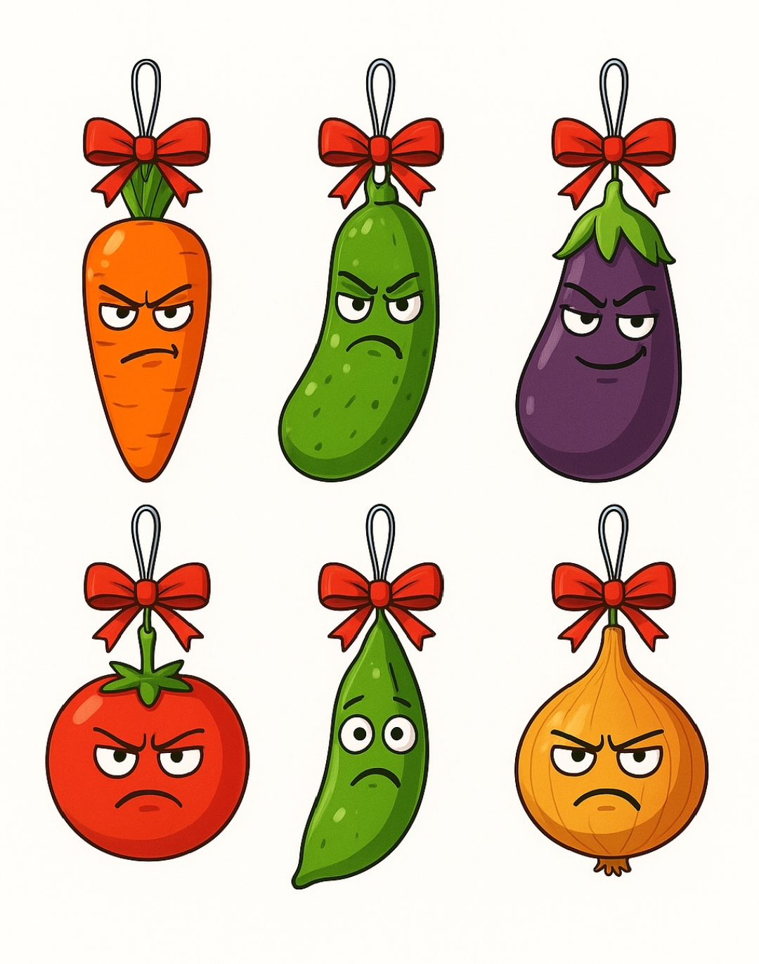 Sexy zeleninové vánoční ozdoby/ sexy vegetables christmas ornament