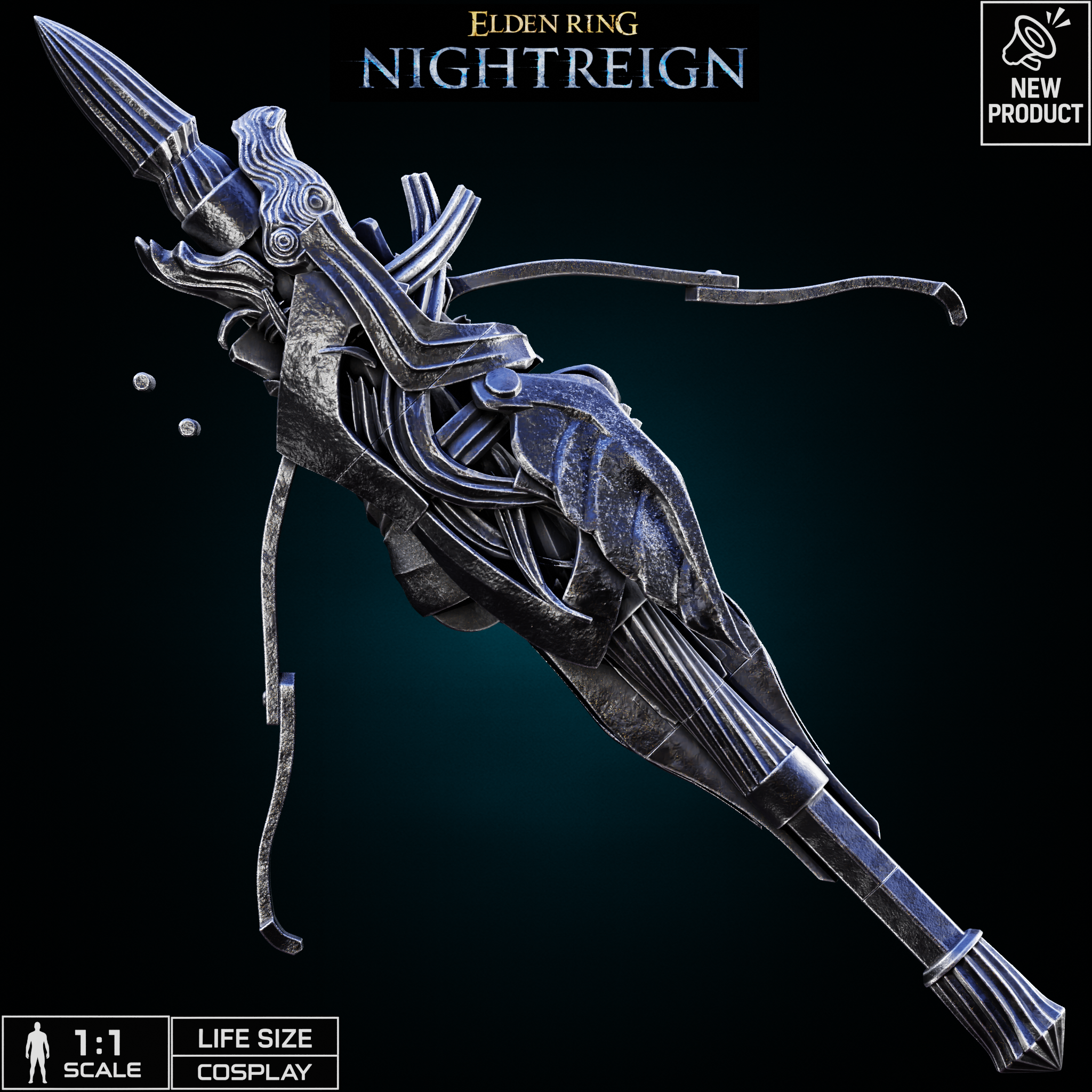 WYLDER MOUNTED WRIST CROSSBOW Onslaught Stake life size cosplay - Elden Ring Nightreign Fan Art