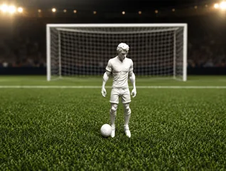 Realistic Soccer Player Figure