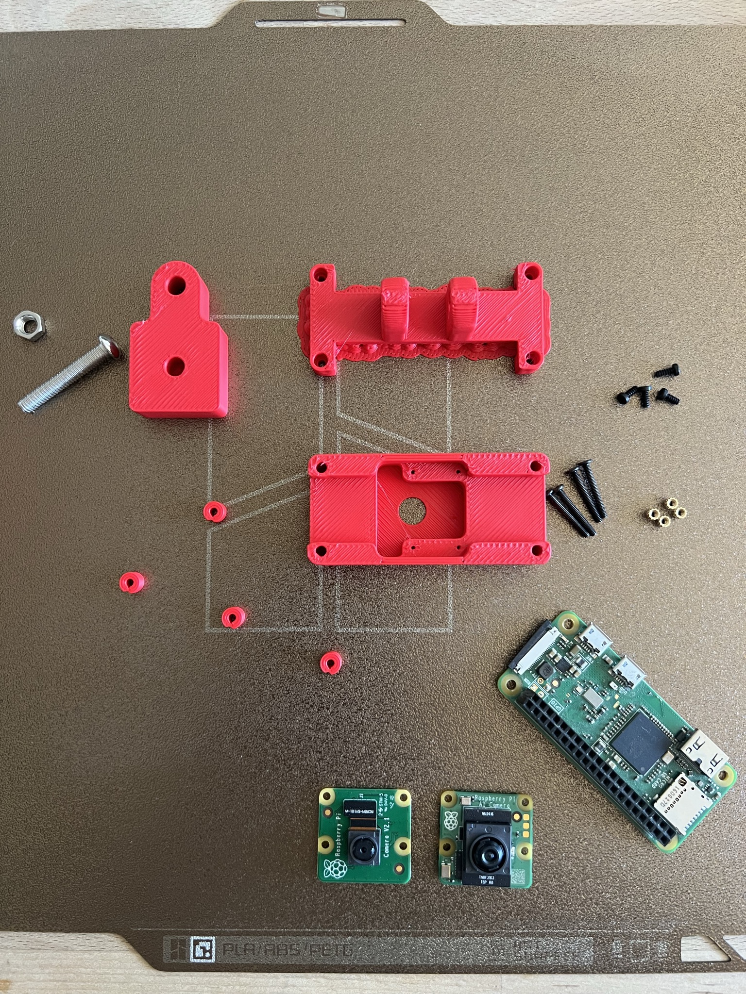 Miniatura 3 do modelo 3D Raspberry Pi Zero camera case