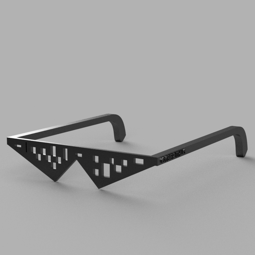 Cyber Thug – Futuristic Pixel Shades for Parties & Events