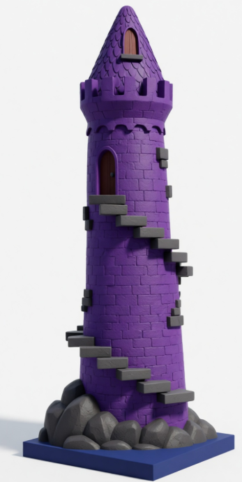 purple Fantasy Tower
