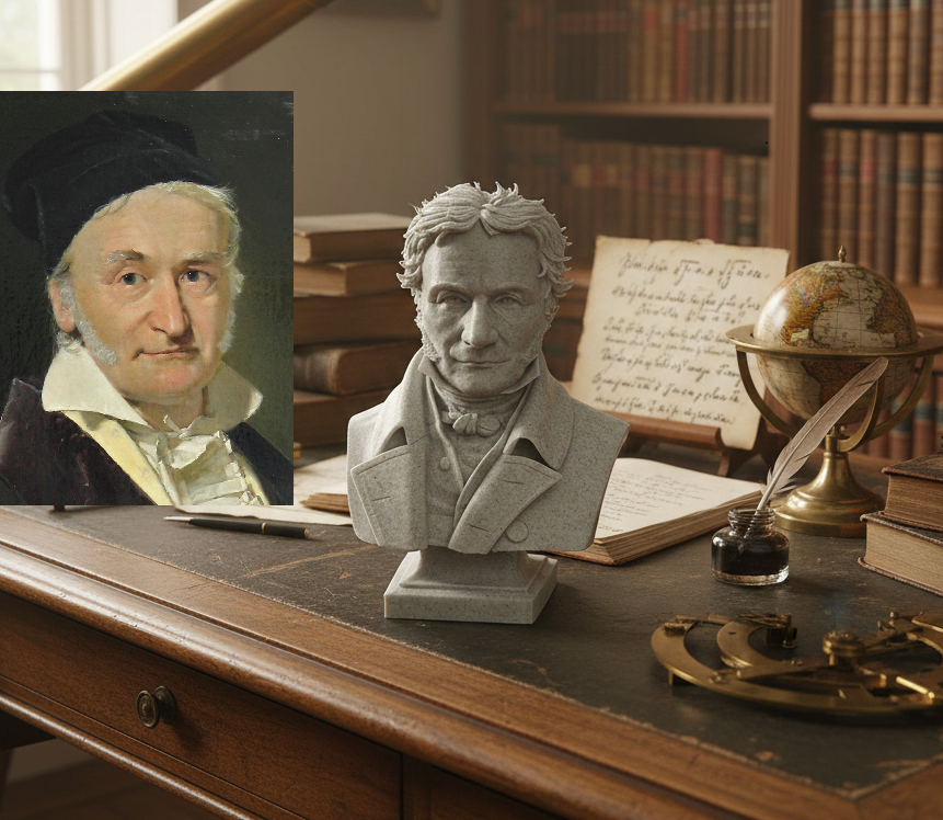 Johann Carl Friedrich Gauß (Gauss) – Bust