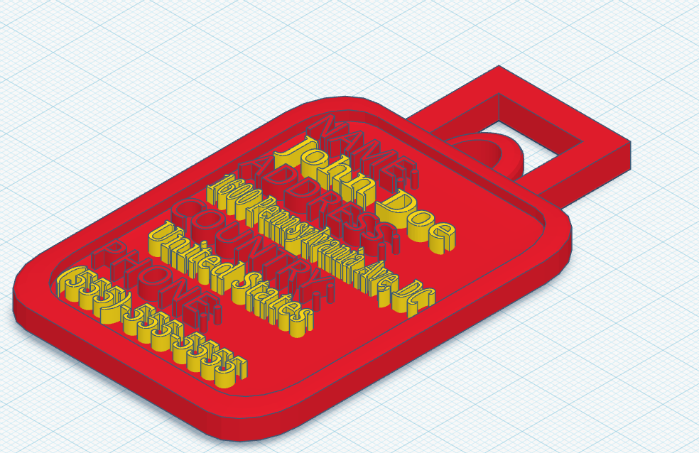 Yet Another Simple Luggage Tag