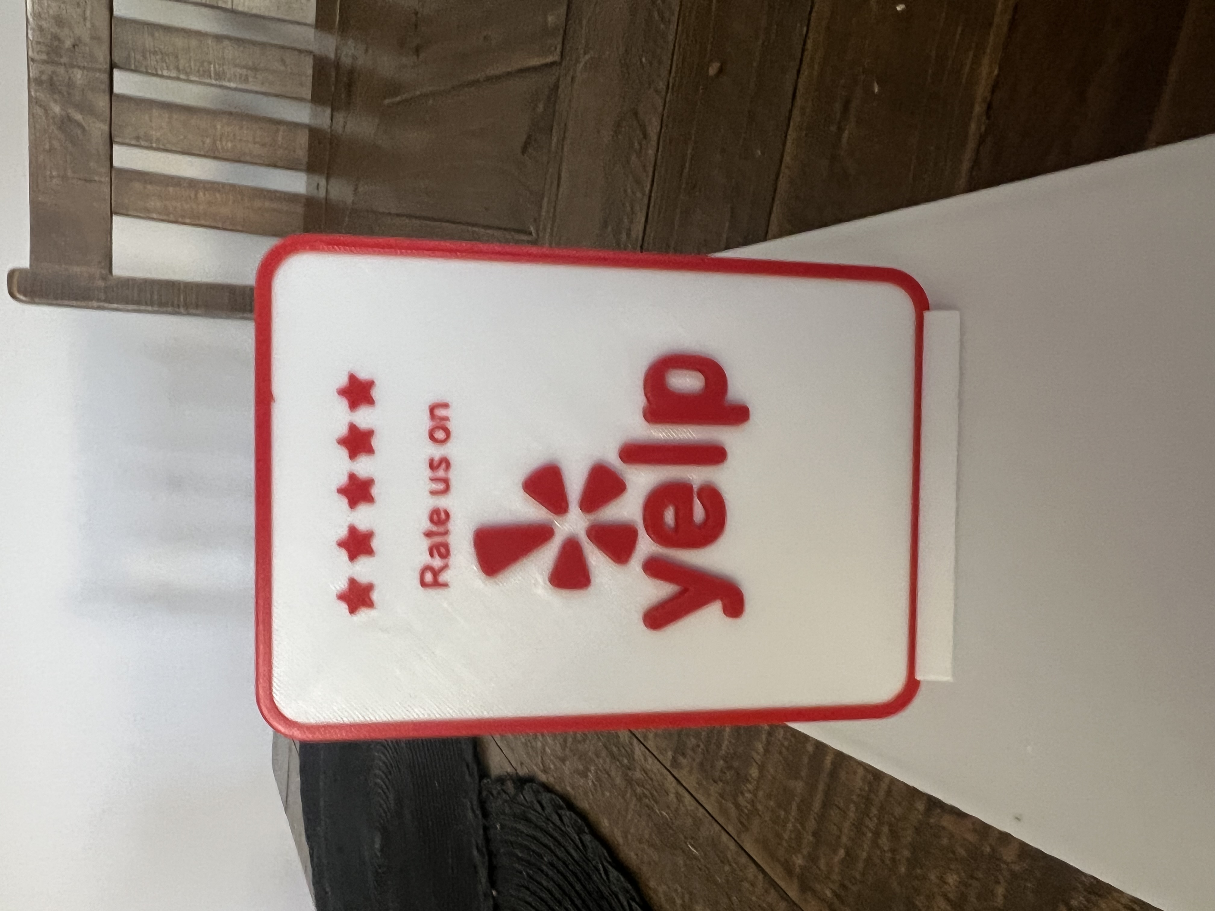 Desk frame and stand for NFC Tag /Venmo, Paypal, Instagram, tiktok, yelp, google