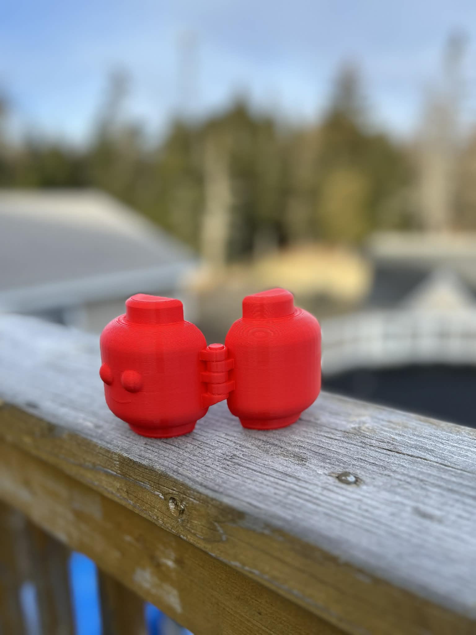 Lego Head Snowball Maker (fixed hinge)
