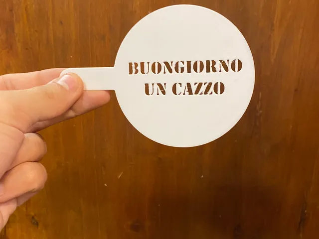 Un Buon Buongiorno - Coffee stencil