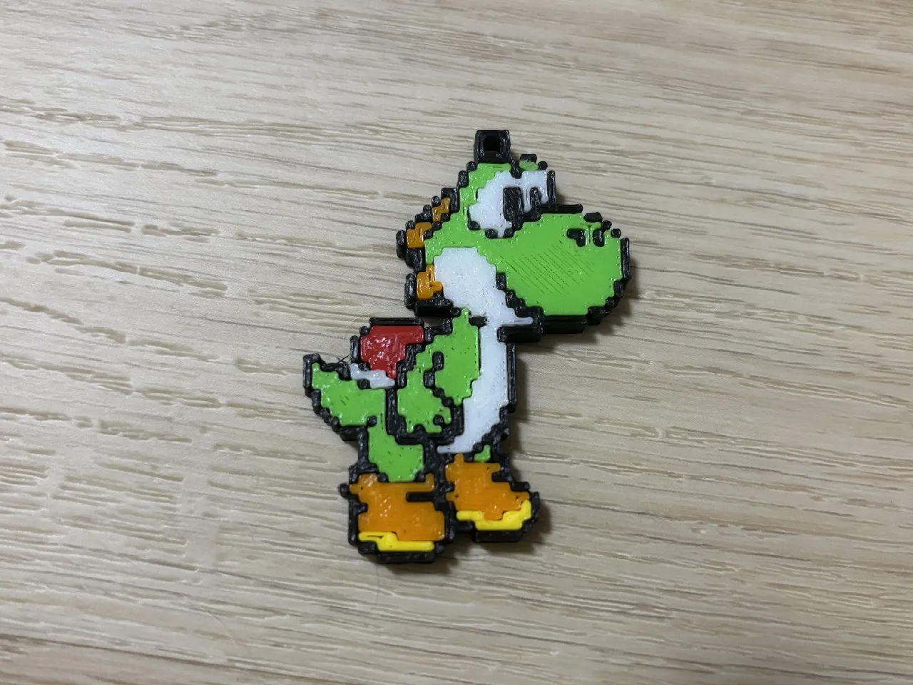 8-bit Yoshi Multipart Keychain – No-Glue Assembly by Neky