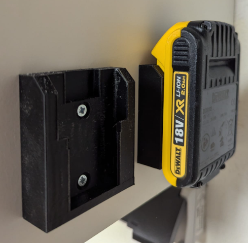 Dewalt XR battery mount