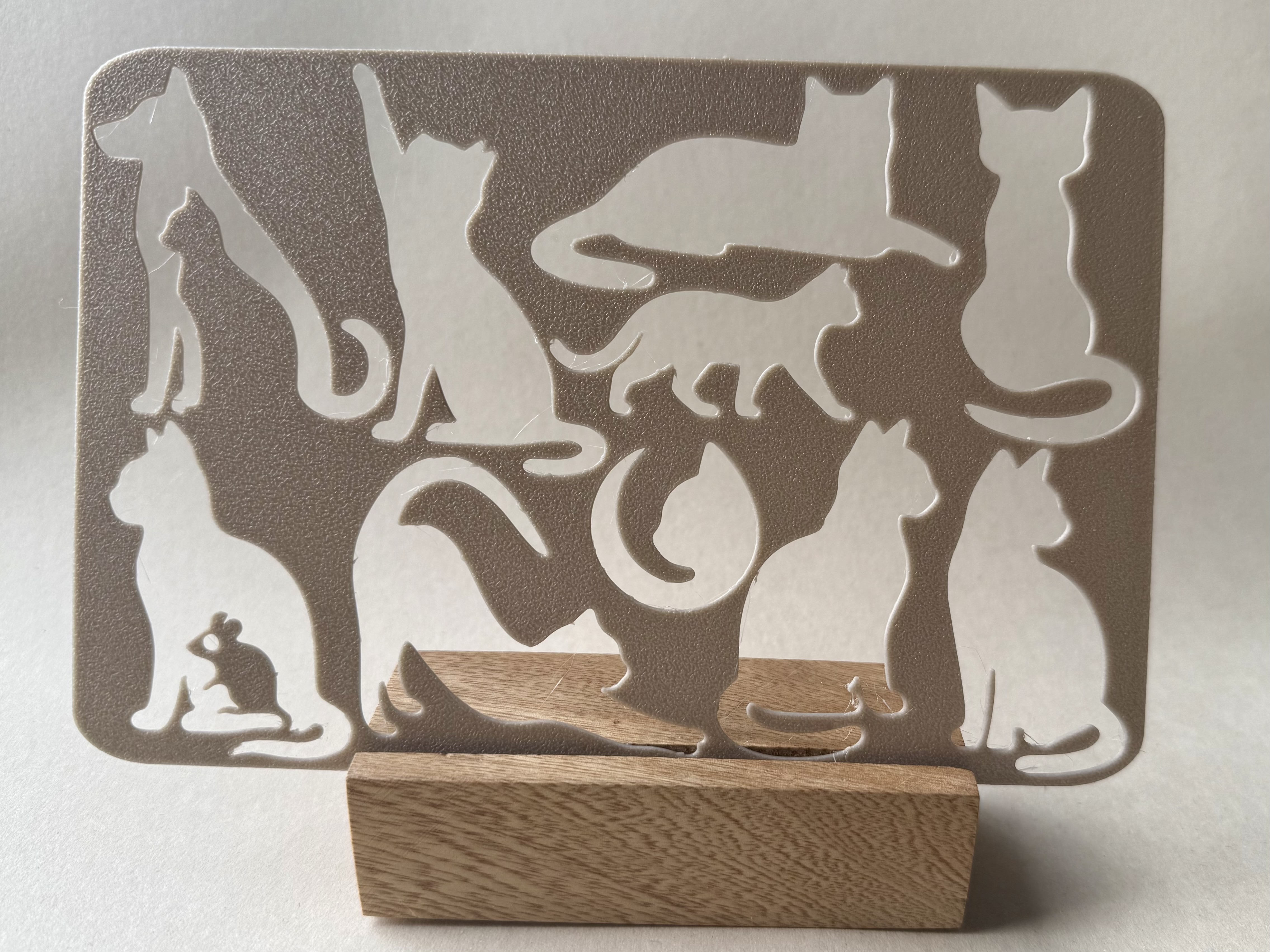 Cat Silhouette Stencil