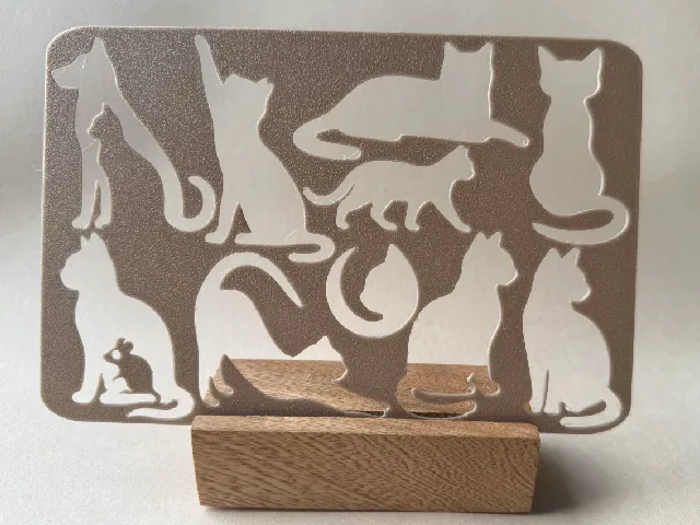 Cat Silhouette Stencil