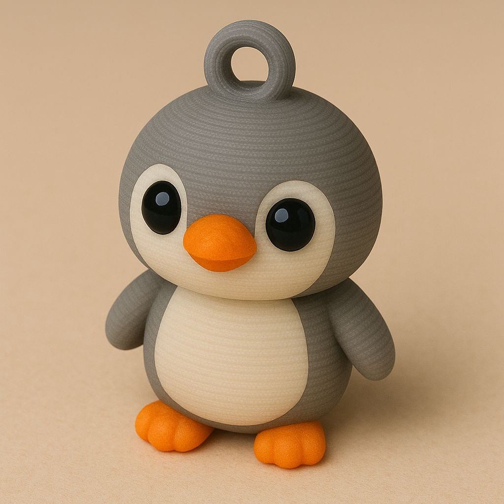 Cute Penguin Keychain