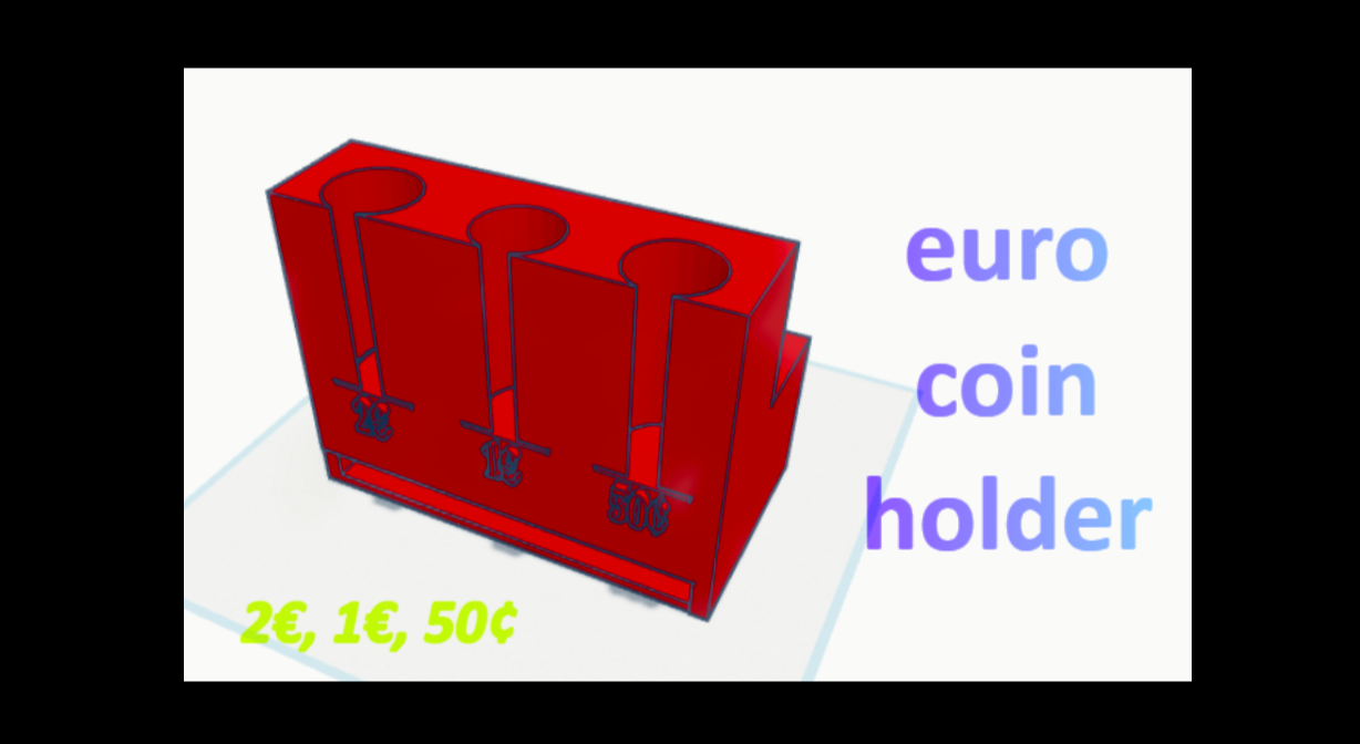 Euro coin holder