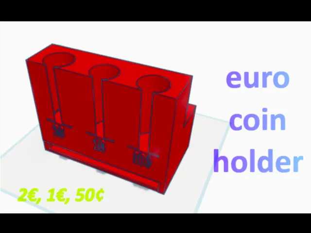 Euro coin holder