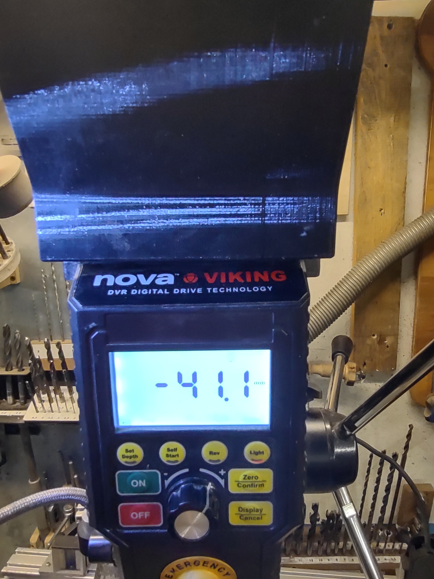 Für Ständerbohrmaschine Teknatool Nova Viking: Windabweiser Motorkühlluft 3D model