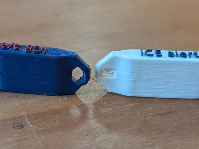 V2 Whistle with easier print lanyard/keyring hole and text