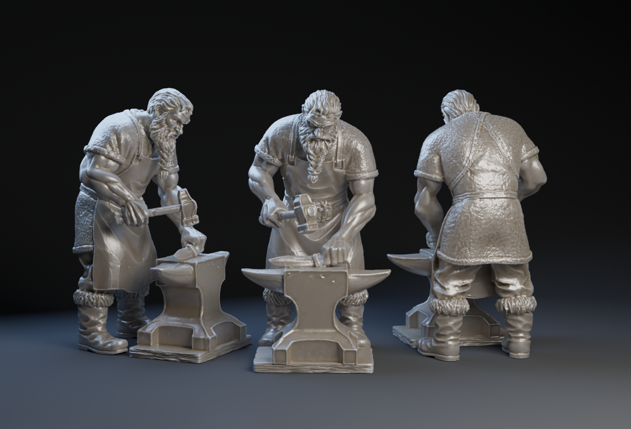 Scandinavian Nativity Scene Blacksmith