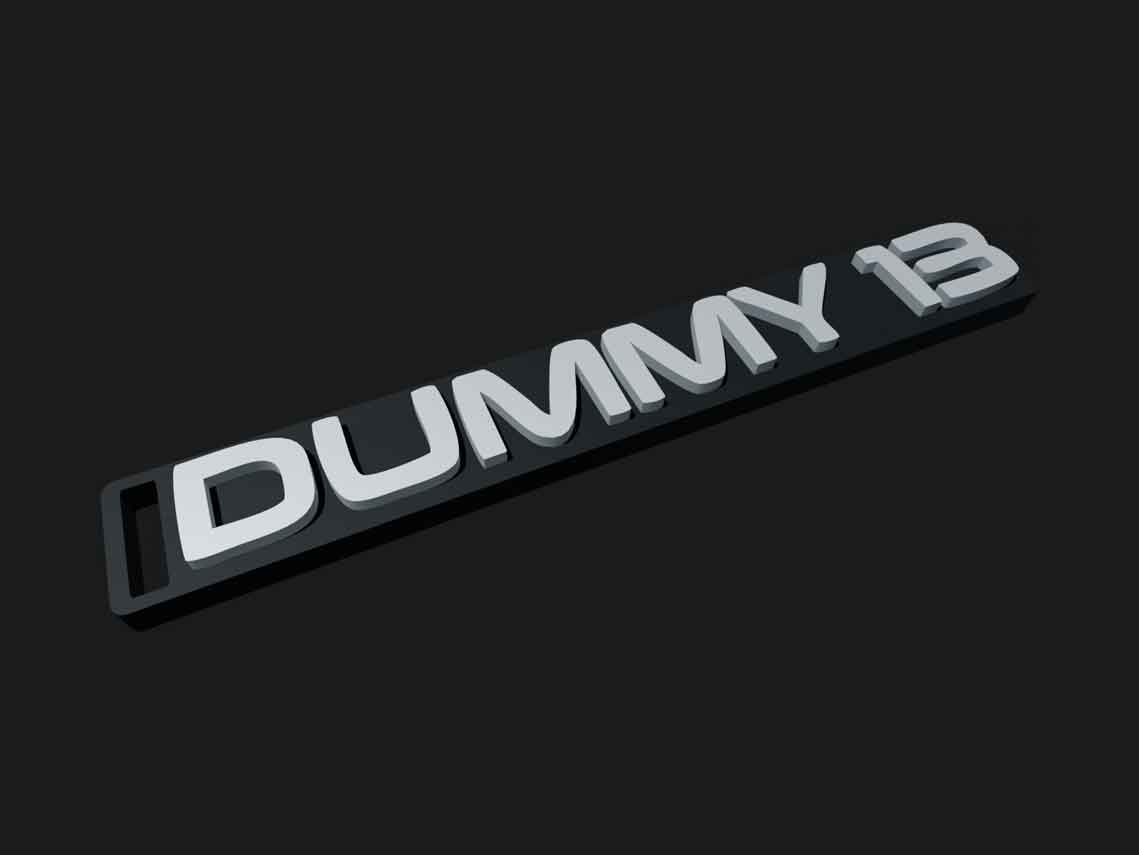 DUMMY 13 Keychain