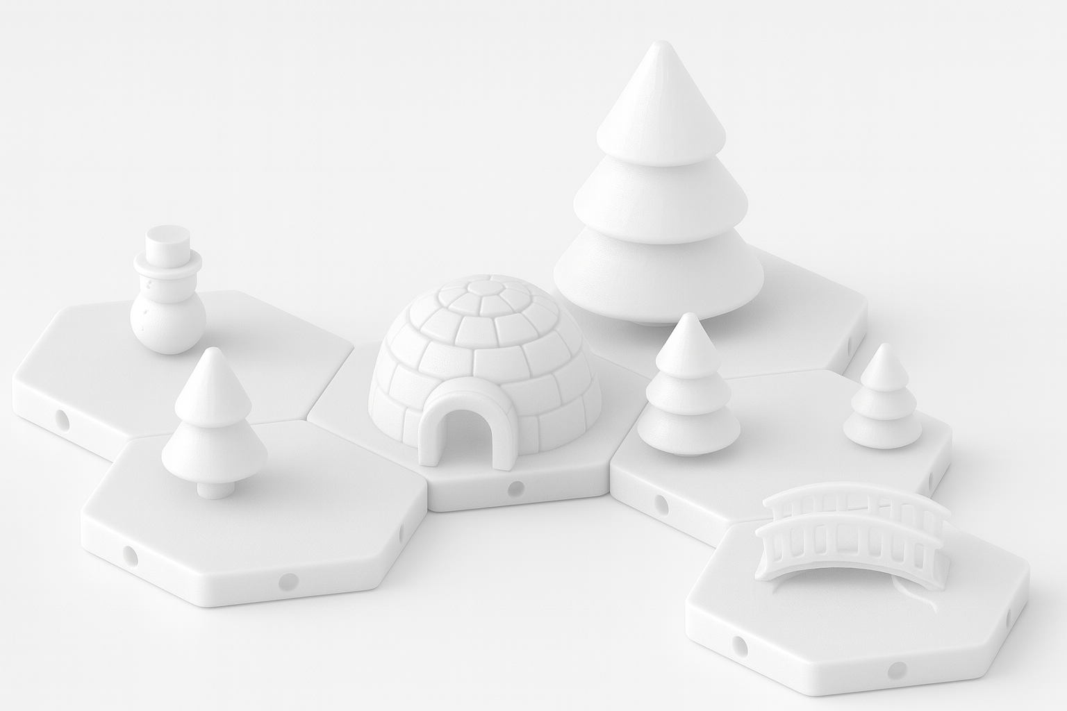 Magnetisches Winterdorf – modular & erweiterbar