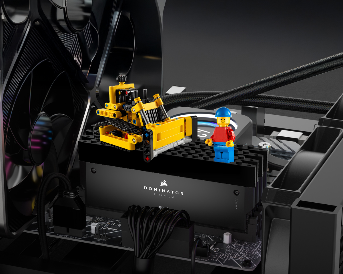 Corsair Dominator Titanium LEGO Top Bar