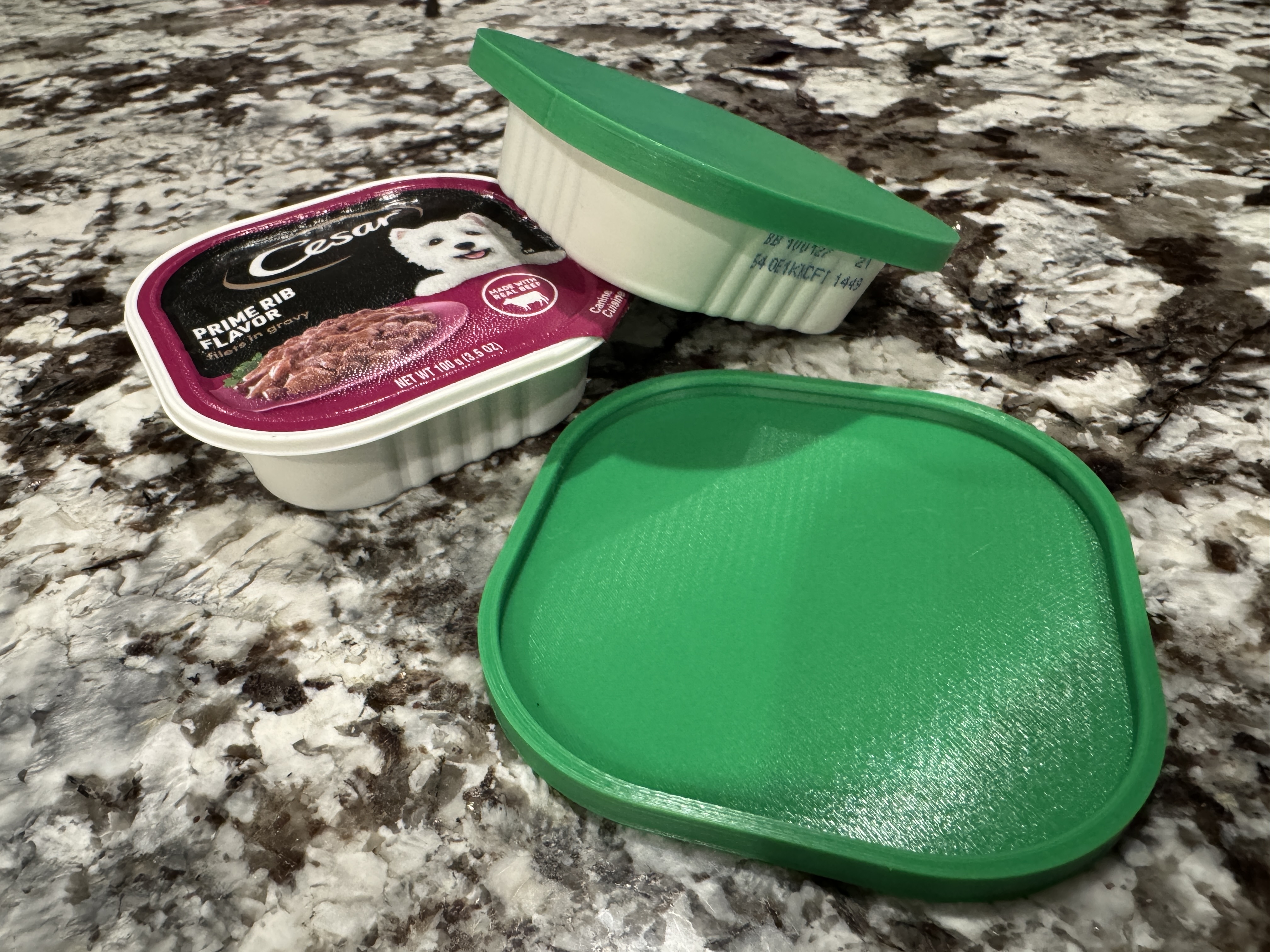Cesar dog food tray lid