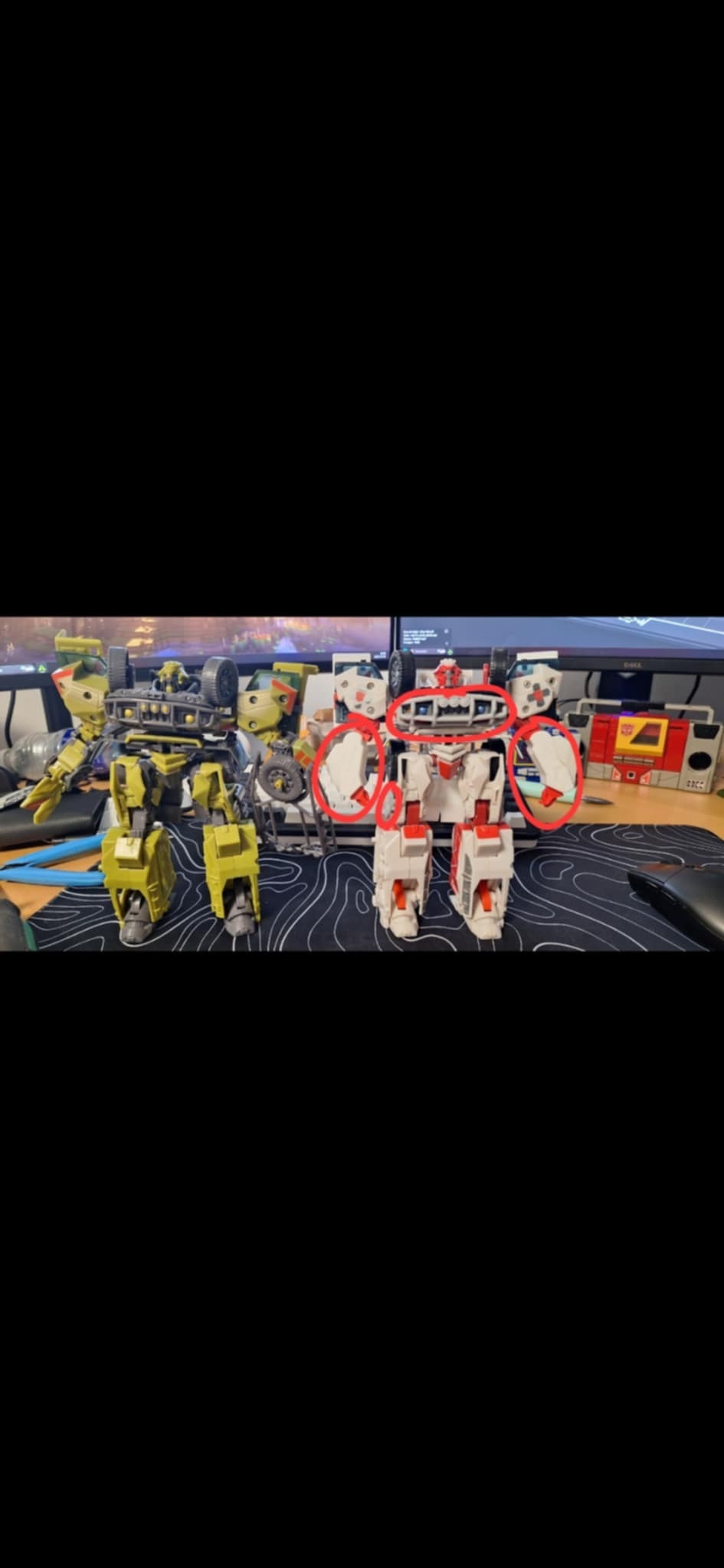Transformer ratchet parts