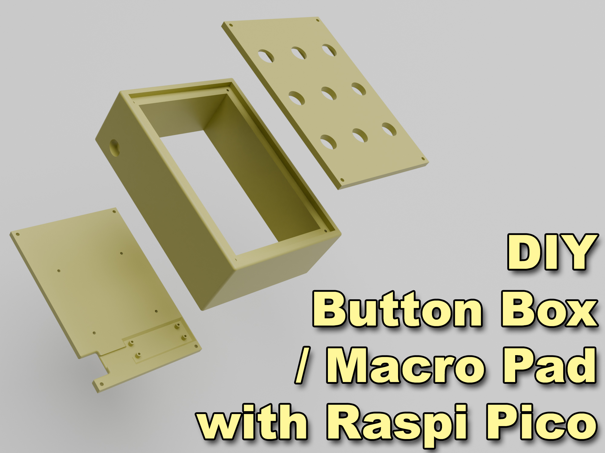 DIY Button Box / Macro Pad - Raspberry Pi Pico
