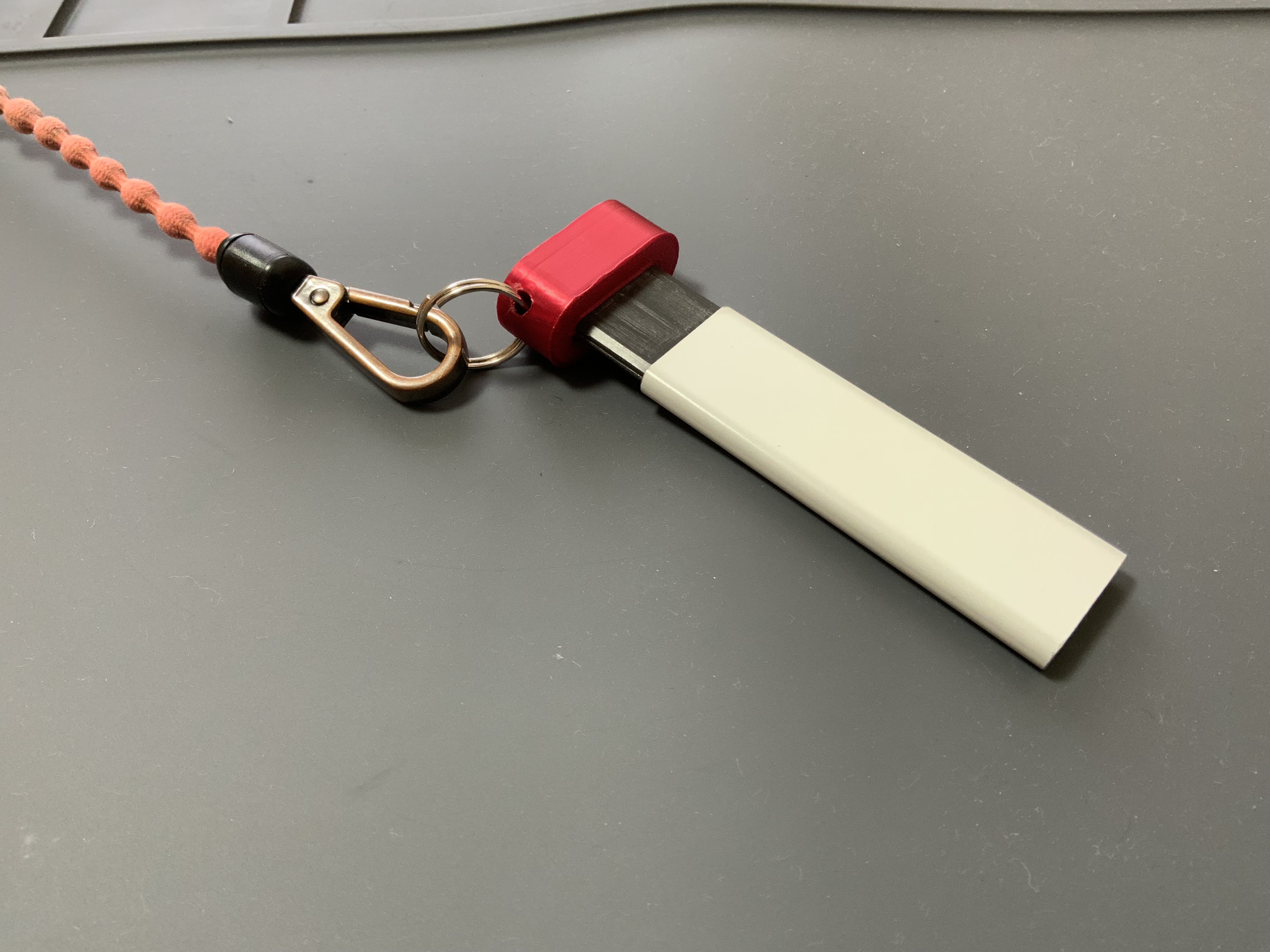 Key ring holder for OLFA CTN-1 Snap-Off Carton Cutter