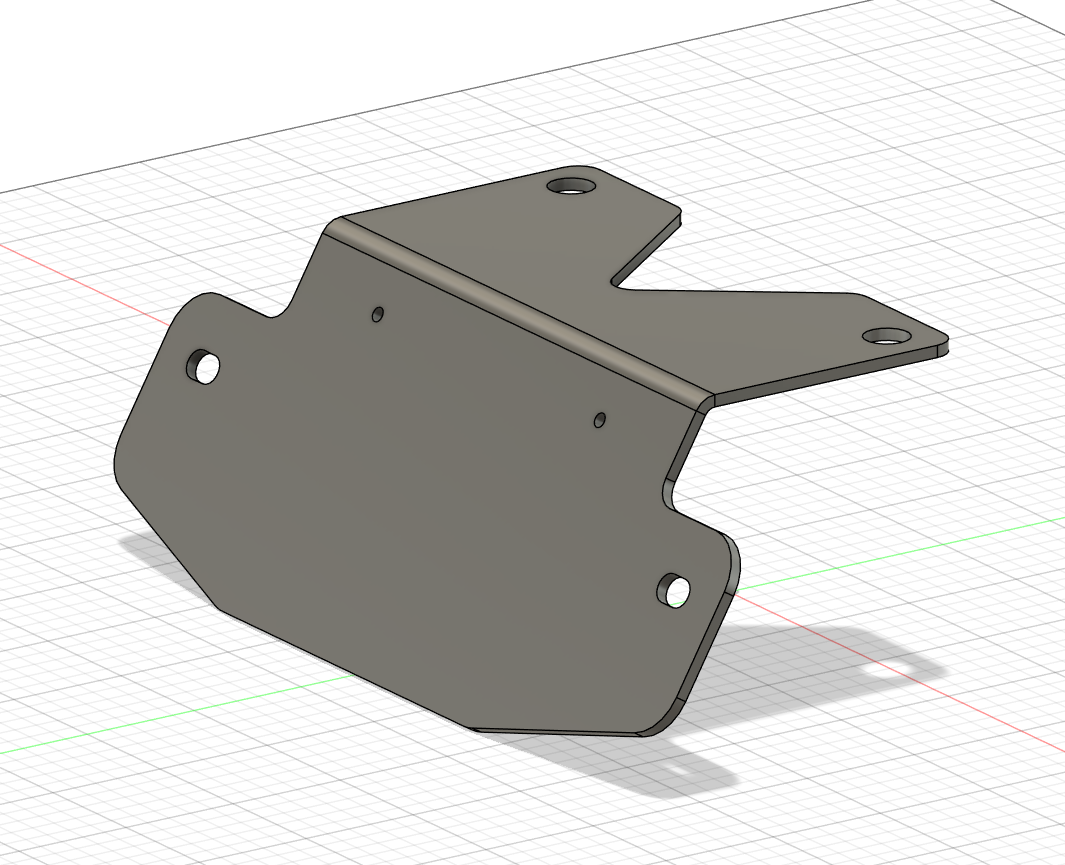 Suzuki DR650 Tail Tidy License Plate Bracket
