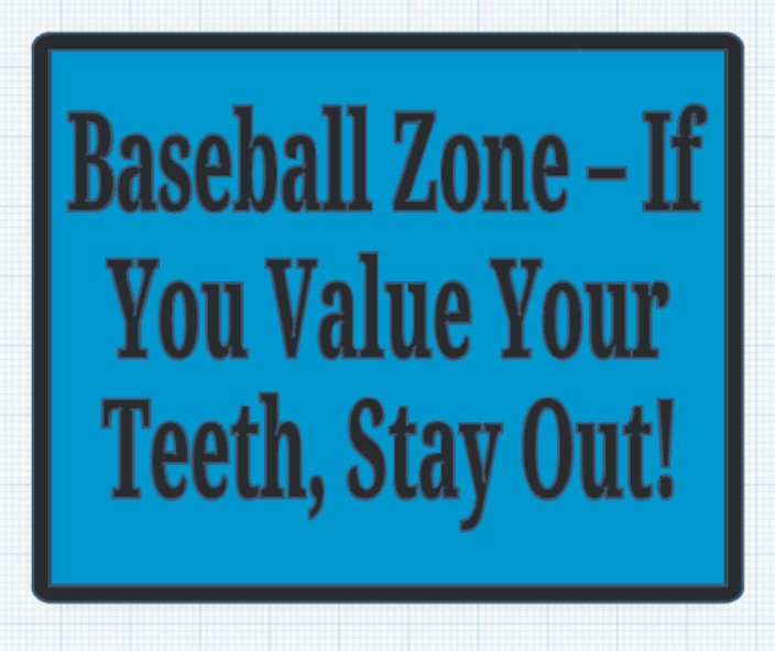 Baseball sign