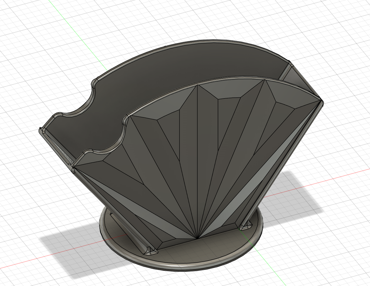 Miniatura 2 do modelo 3D Seashell Coffee Filter Holder #4