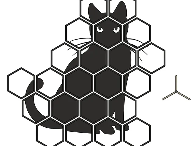 Hexagonal Cat Wall Art (with Alignment Tool)