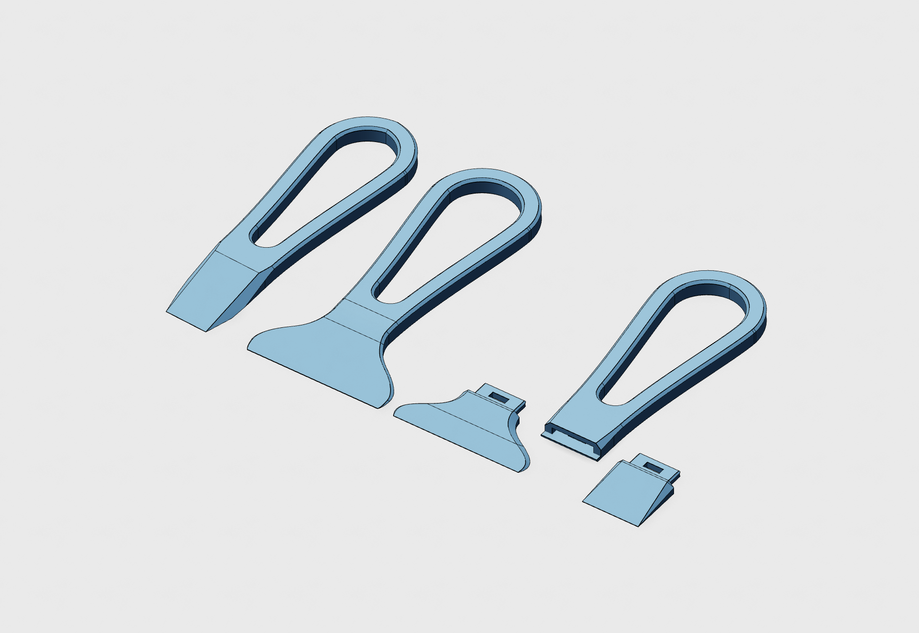 Modular 3D Print Bed Scraper with Replaceable Blades