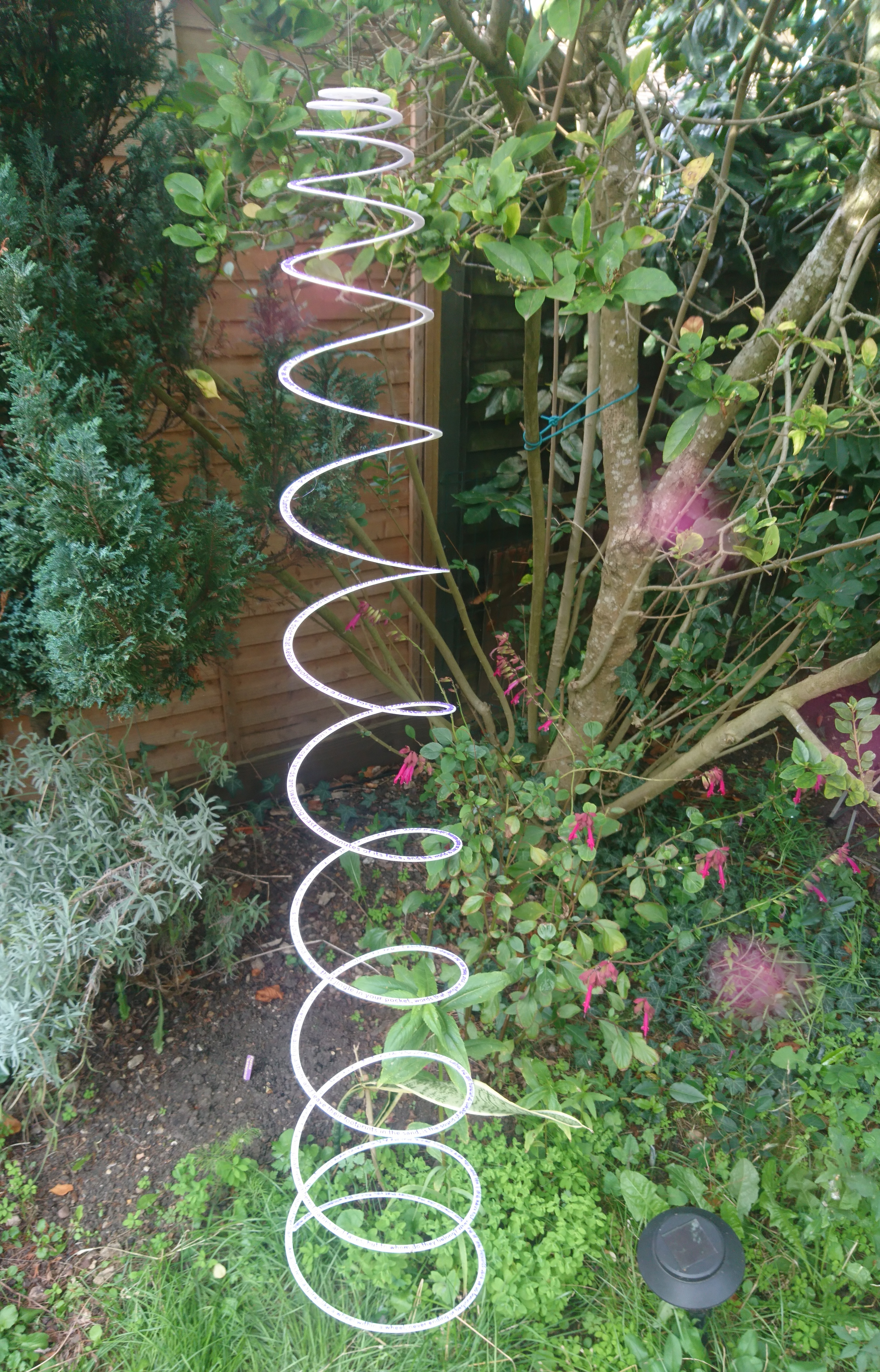 Spiral Text Wind Spinner